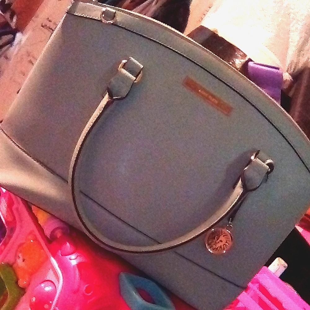 ANNE KLEIN BABY BLUE PURSE LG